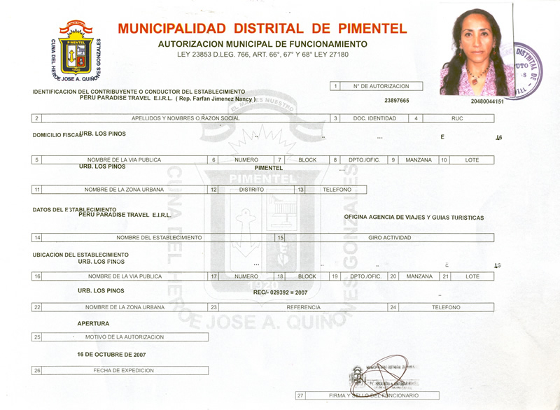 Certificata Pimentel